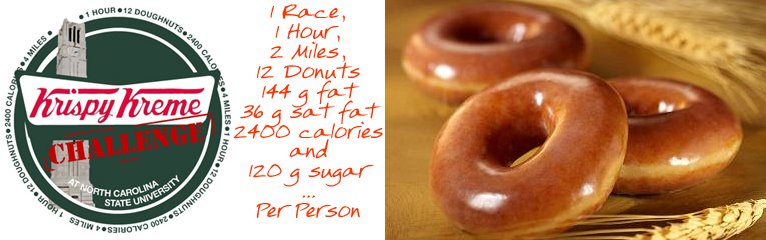 Krispy Kreme Challenge: 1 Race, 1 Hour, 2 Miles, 12 Donuts and 144 fat ...