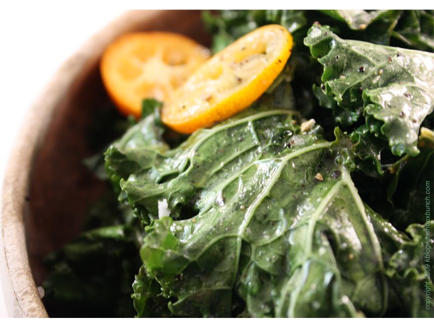 Recipe Tender Kale with Marinated Kumquats