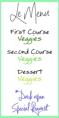 le menu veggie