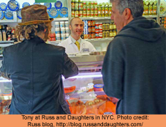 bourdain russ daughters nyc