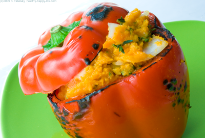 stuffed roasted red pepper