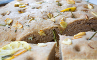 summertime whole wheat focaccia bread