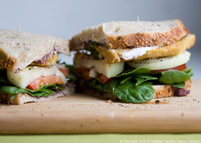 Olive Tapenade Tempeh Vegan Sandwich. Lunch. - HealthyHappyLife.com