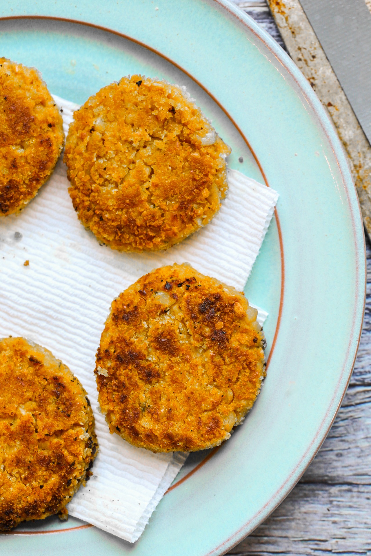 toasty pumpkin chickpea fritters