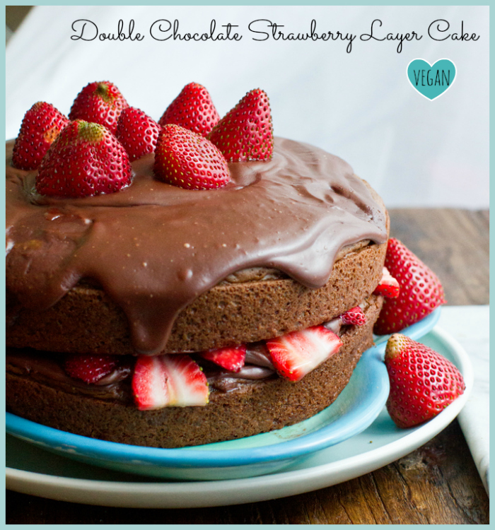 Double Chocolate Ganache Strawberry Cake