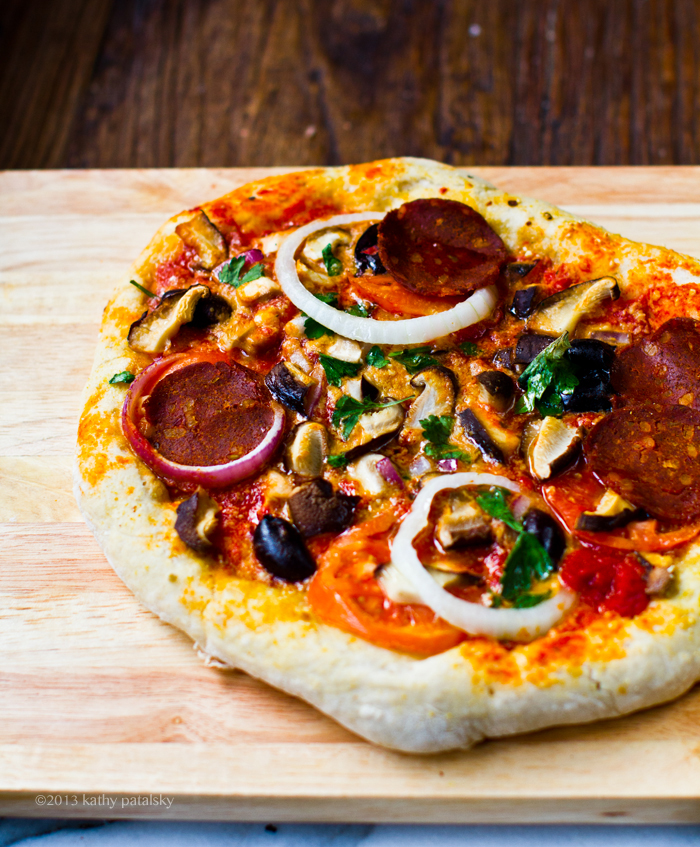 Homemade 00 Flour Pizza Crust. (Vegan) Pizzeria Night at Home. 