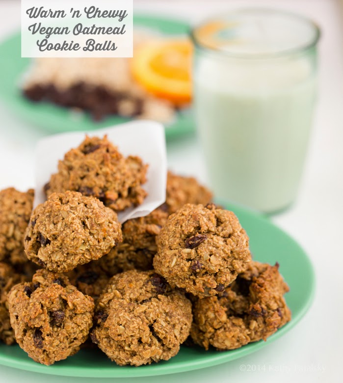 vegan oatmeal cookie balls