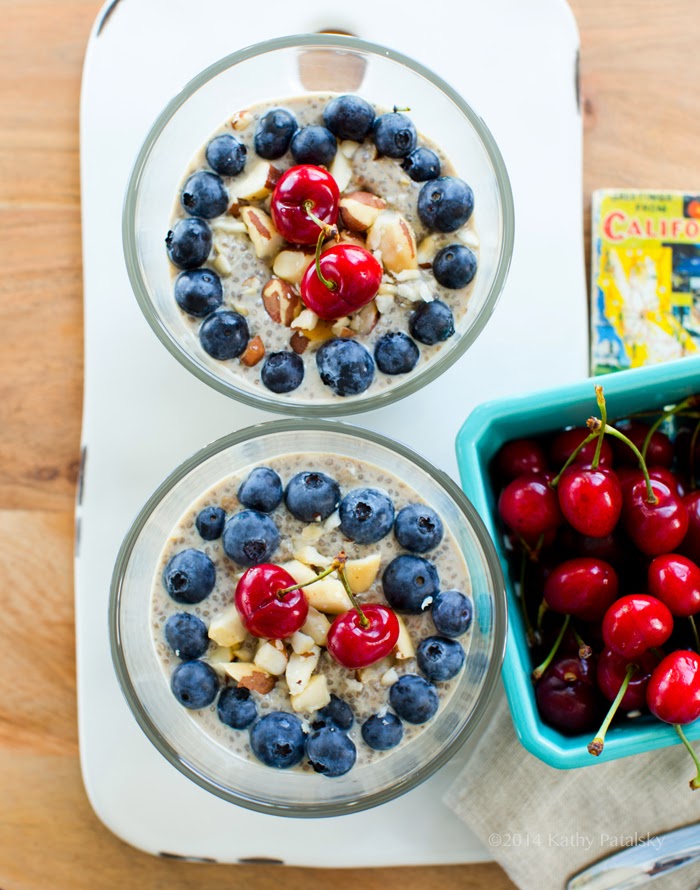 vegan chia seed pudding breakfast