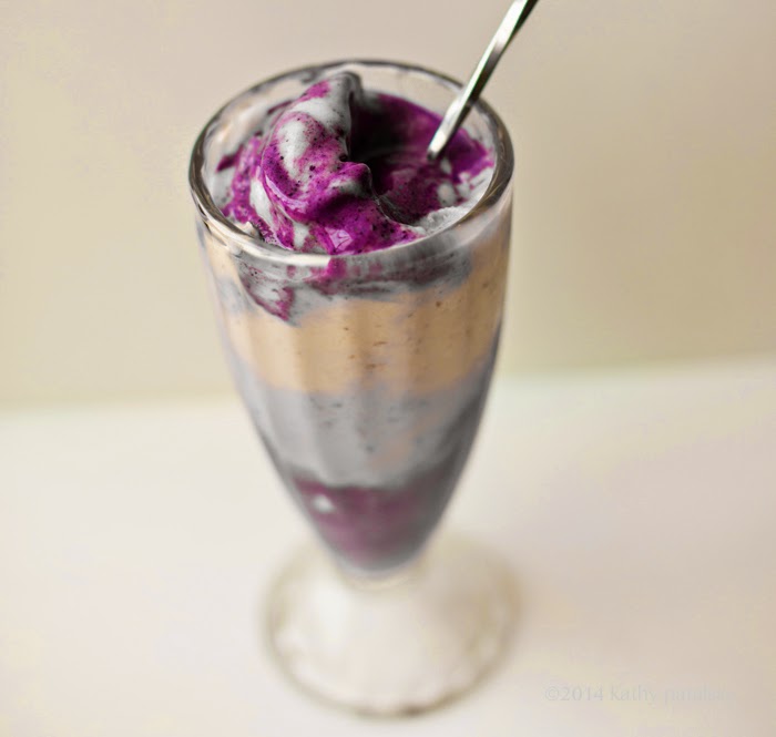 Banana Blender Ice Cream. Video How-To. Pink, Banana and Blueberry. 