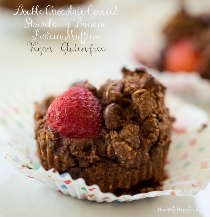 vegan chocolate protein muffins, gluten-free