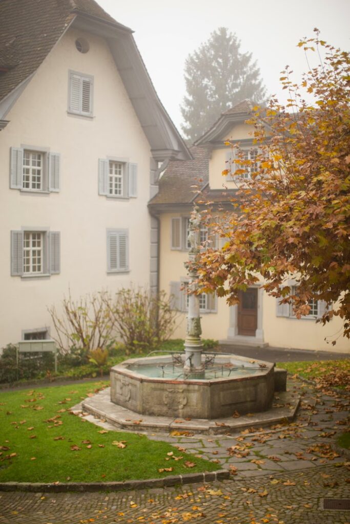 fountain outside the church in Lucerne