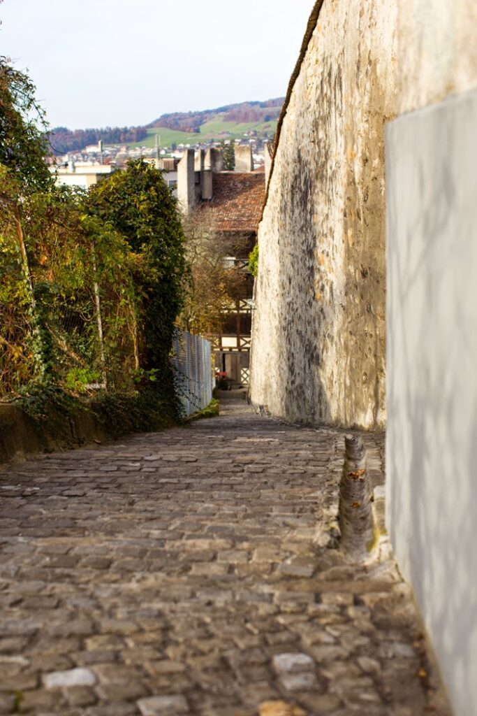 Thun cobblestone paths