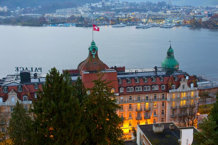 view from Hotel Montana Swiss