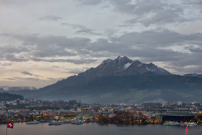 Lucerne view of the lake