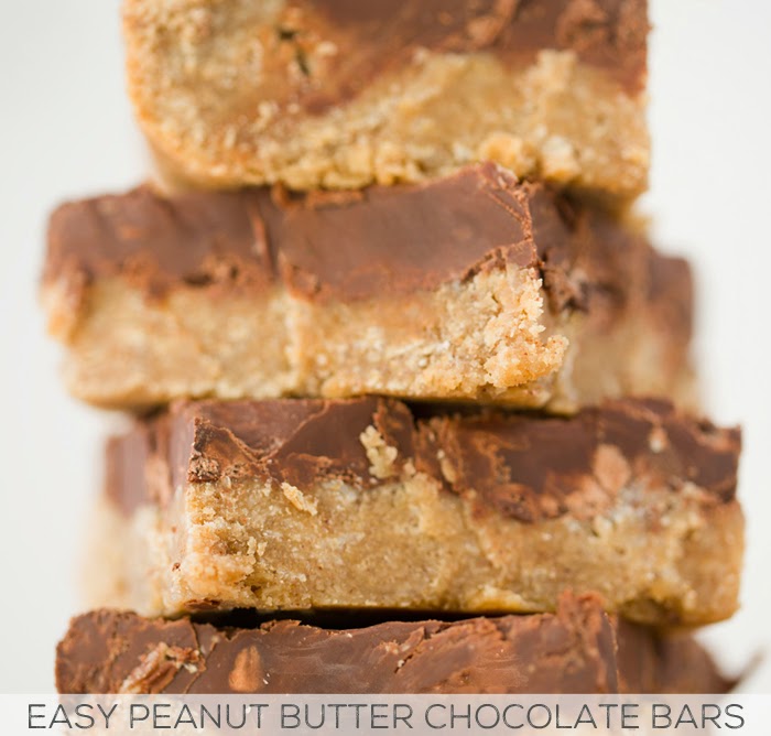 Easy Peanut Butter Chocolate Bars 