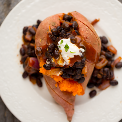 BBQ Black Bean-Stuffed Sweet Potato: Simple, Sassy, So Good ...