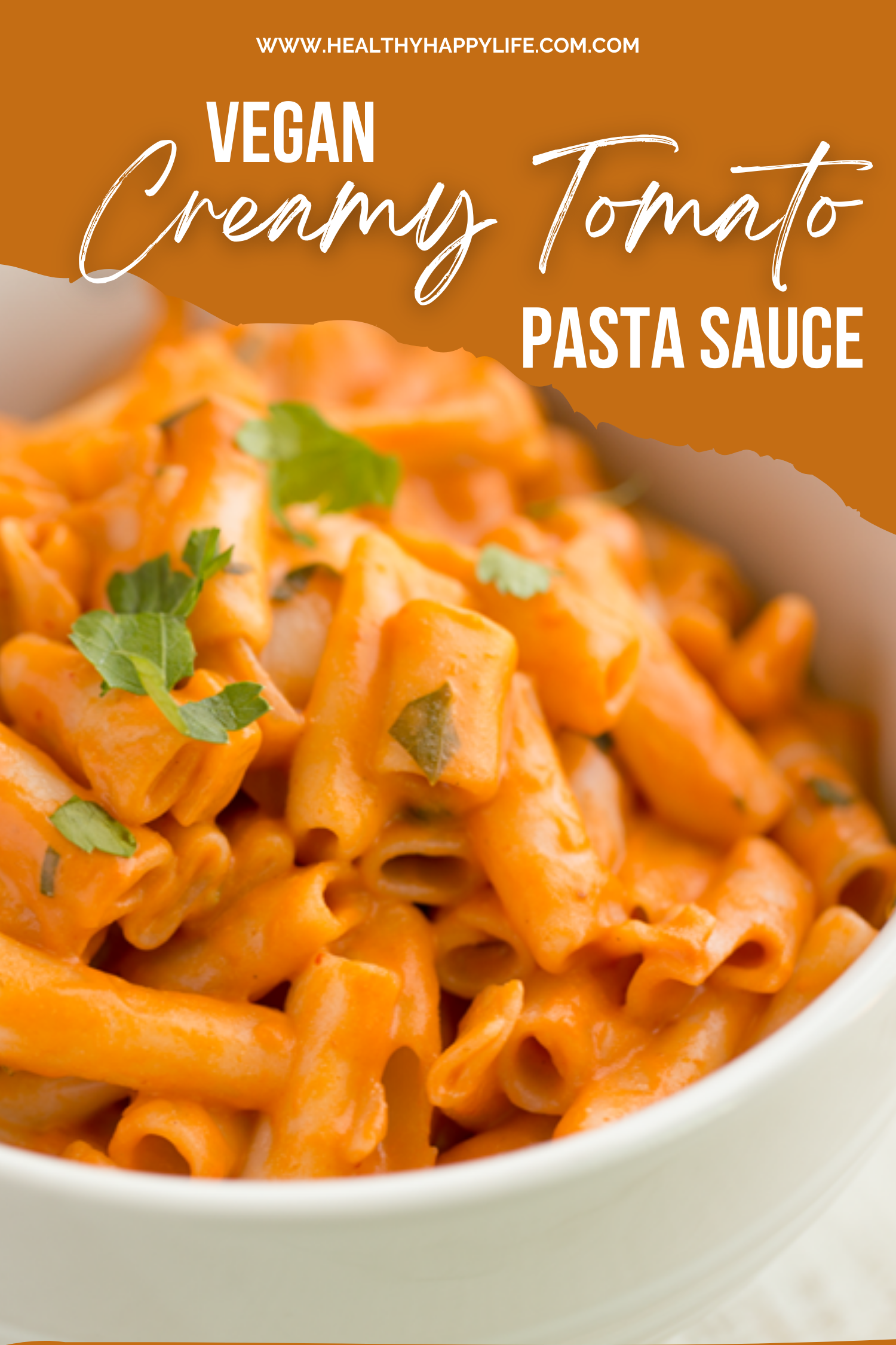 Vegan Creamy Tomato Pasta Sauce in a Flash!
