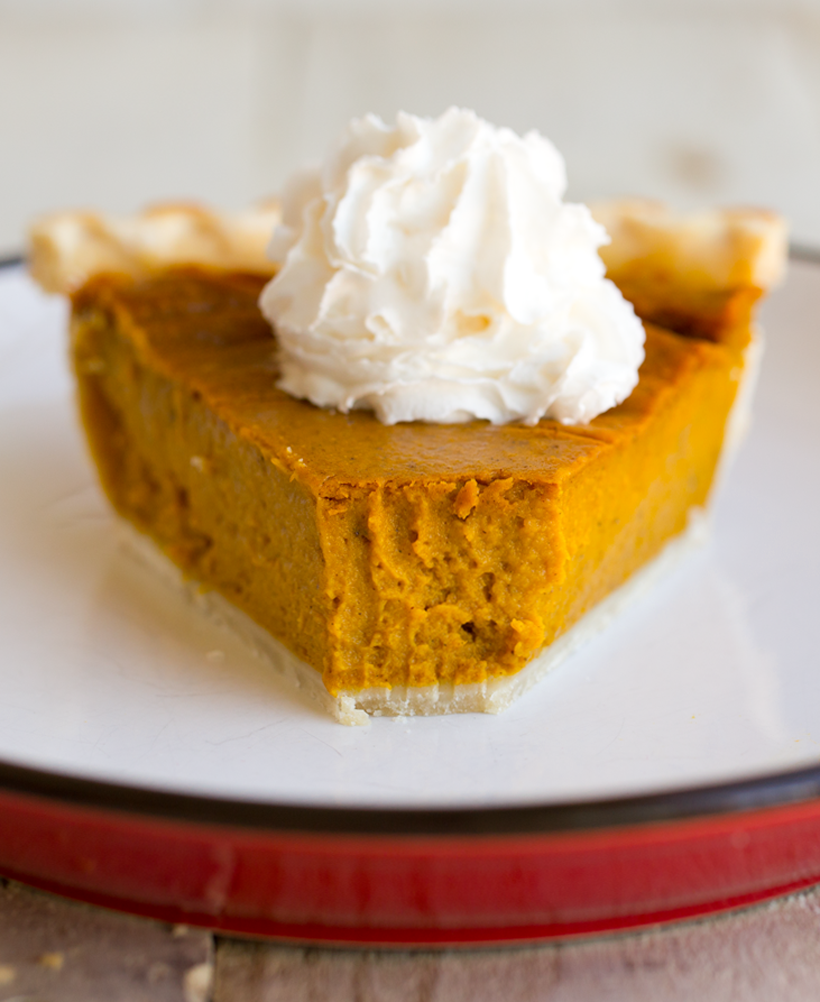 Two-Ingredient Pumpkin Pie - HealthyHappyLife.com