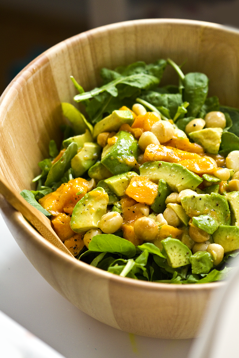 arugula mango avocado salad