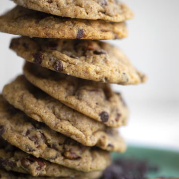 chocolate chip whole wheat cookies