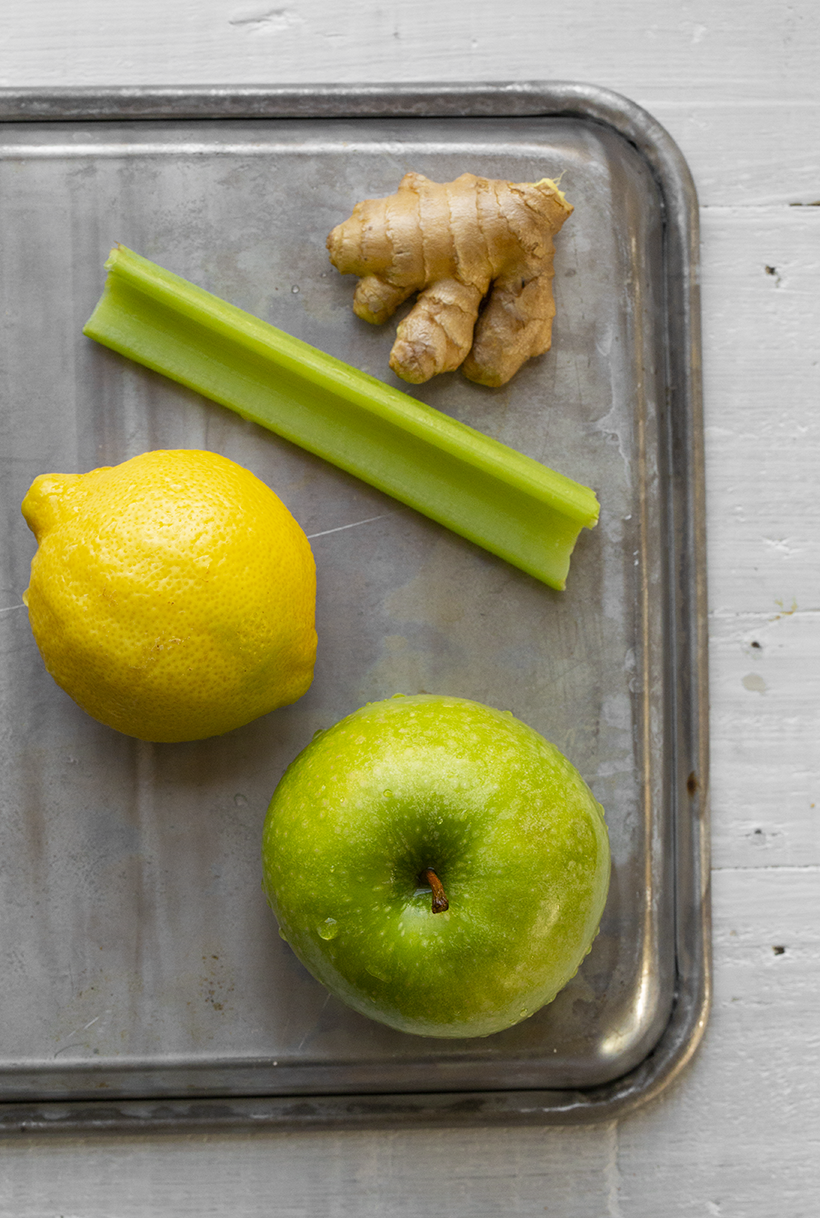 celery and apple juice