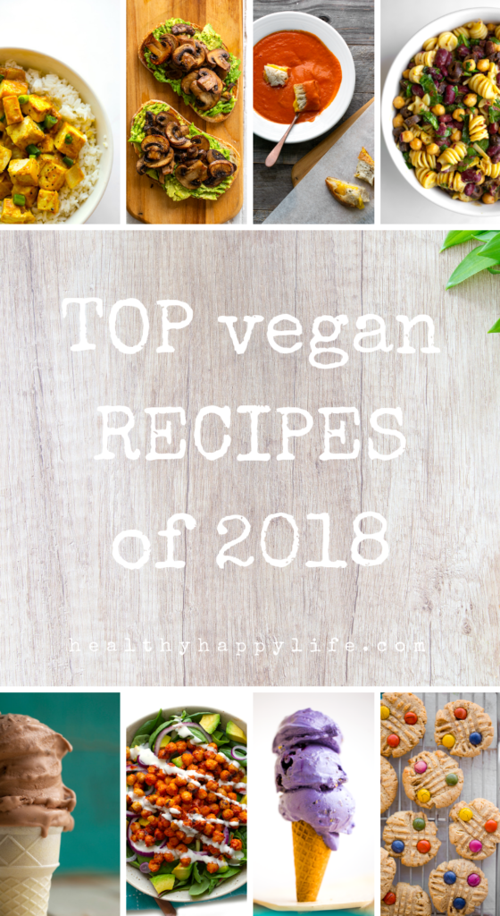 Top 21 Recipes of 2018 - HealthyHappyLife.com