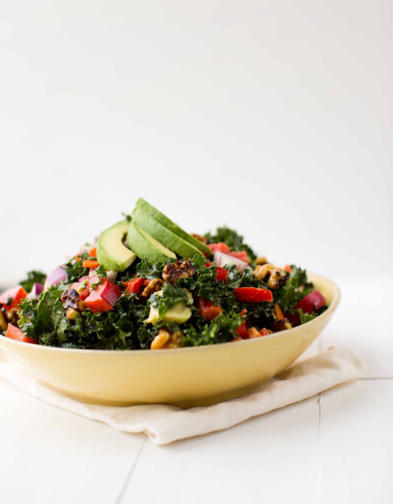 raw kale salad - hhvk