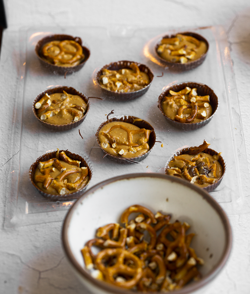 Pretzel-Stuffed Peanut Butter Cups