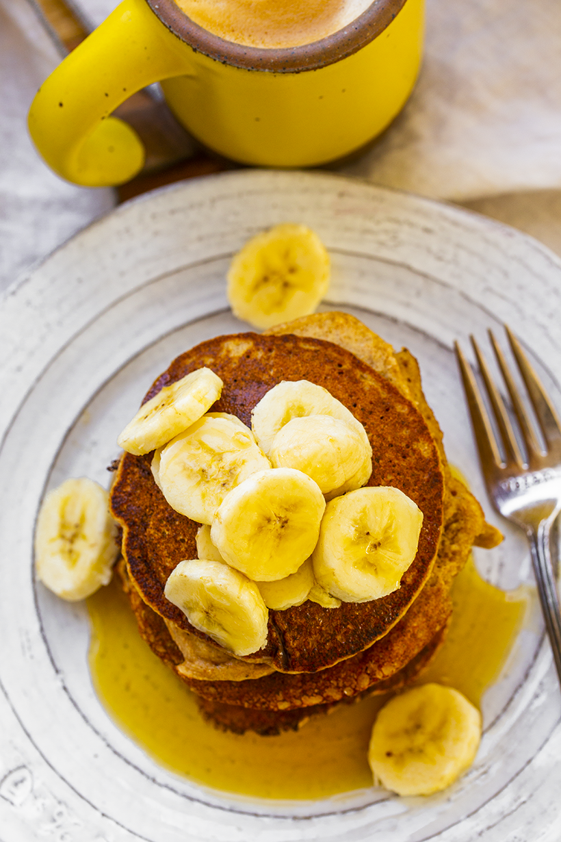 Vegan Banana Pancakes Healthyhappylife Com