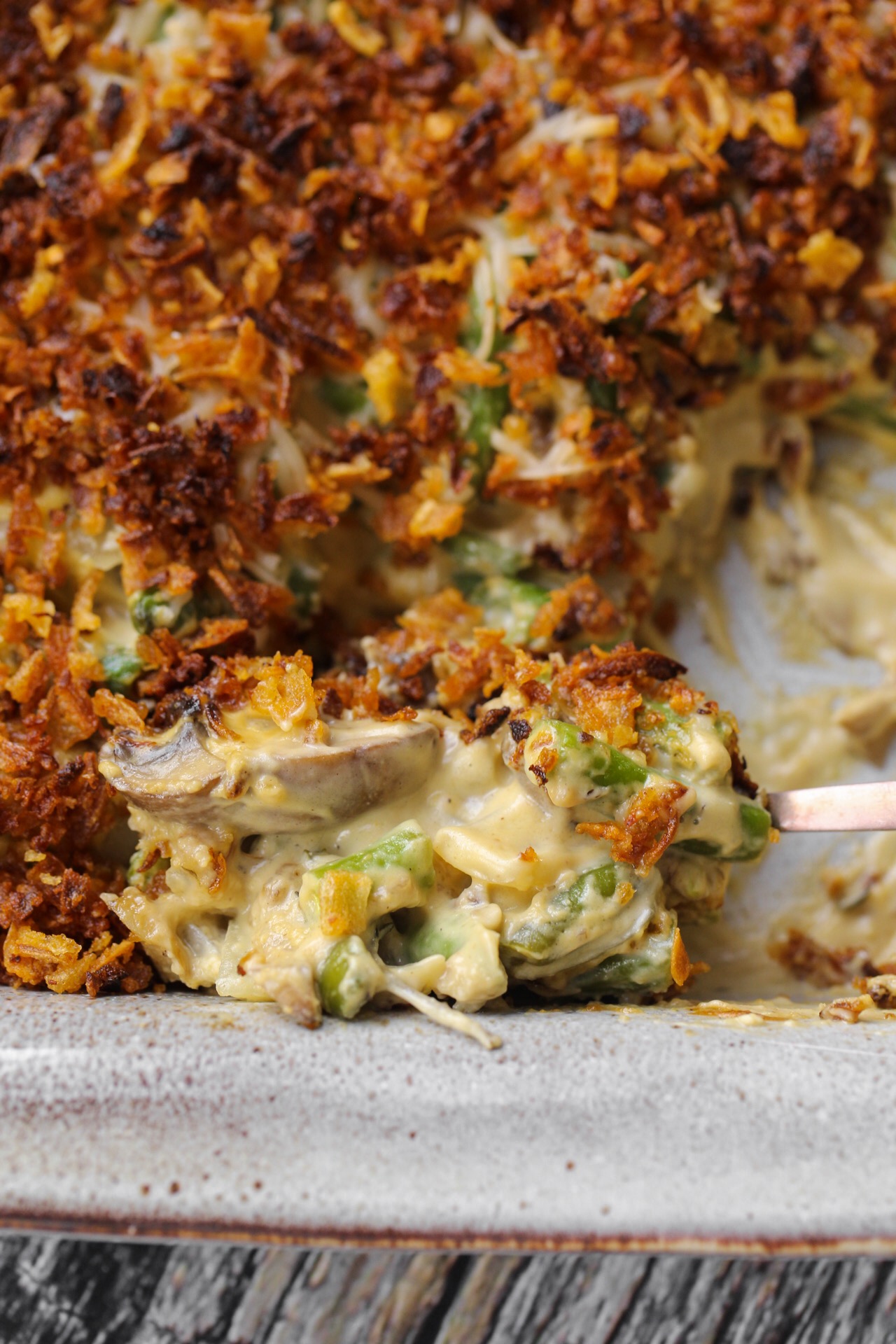 The Best Green Bean Casserole - HealthyHappyLife.com