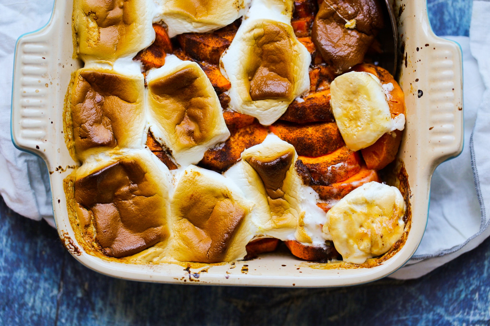 sweet potatoes with marshmallows