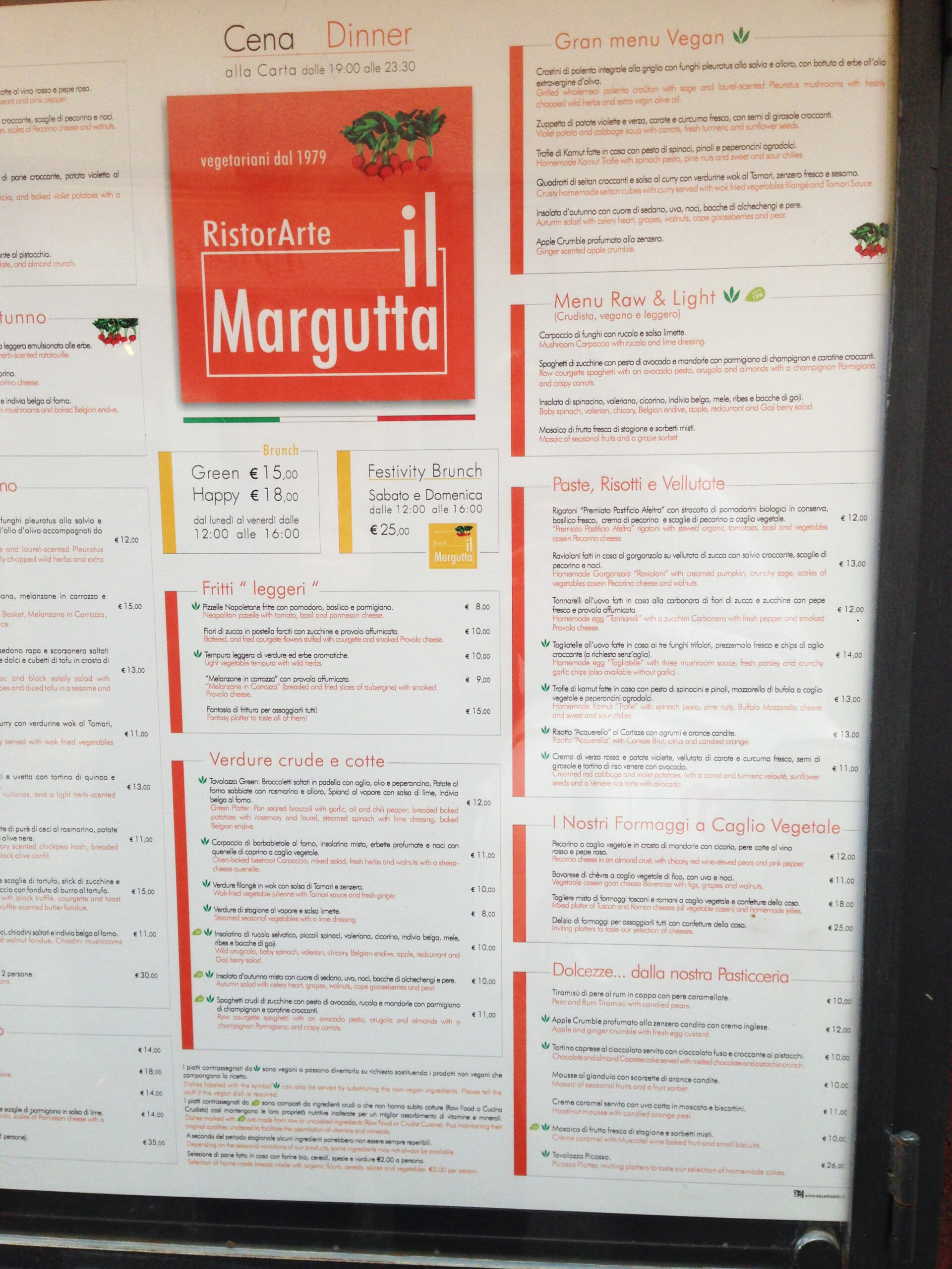 il margutta menu