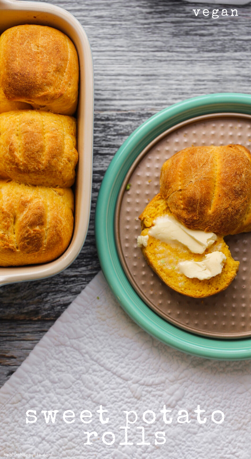 Soft Sweet Potato Rolls Recipe - HealthyHappyLife.com