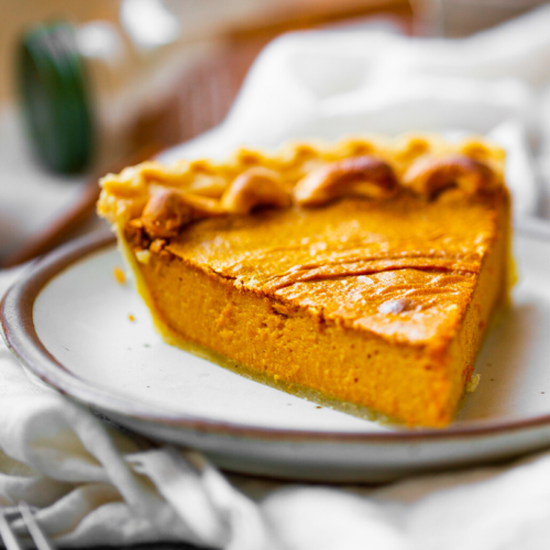 Two-Ingredient Pumpkin Pie - HealthyHappyLife.com