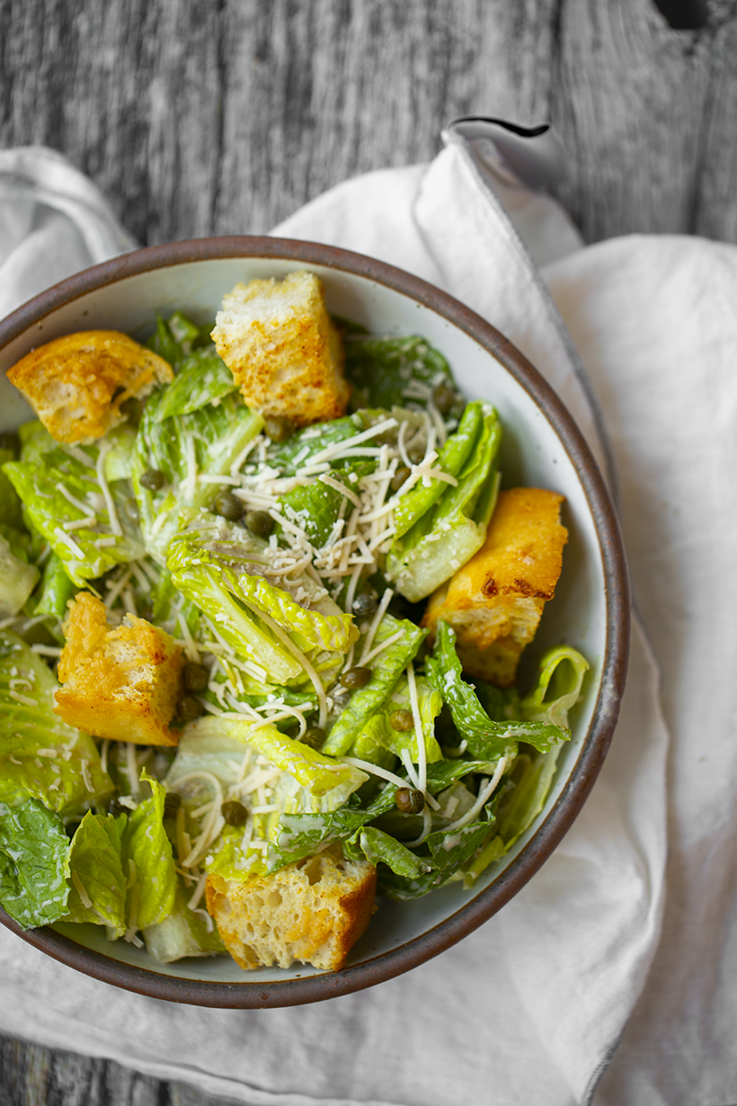 vegan caesar salad