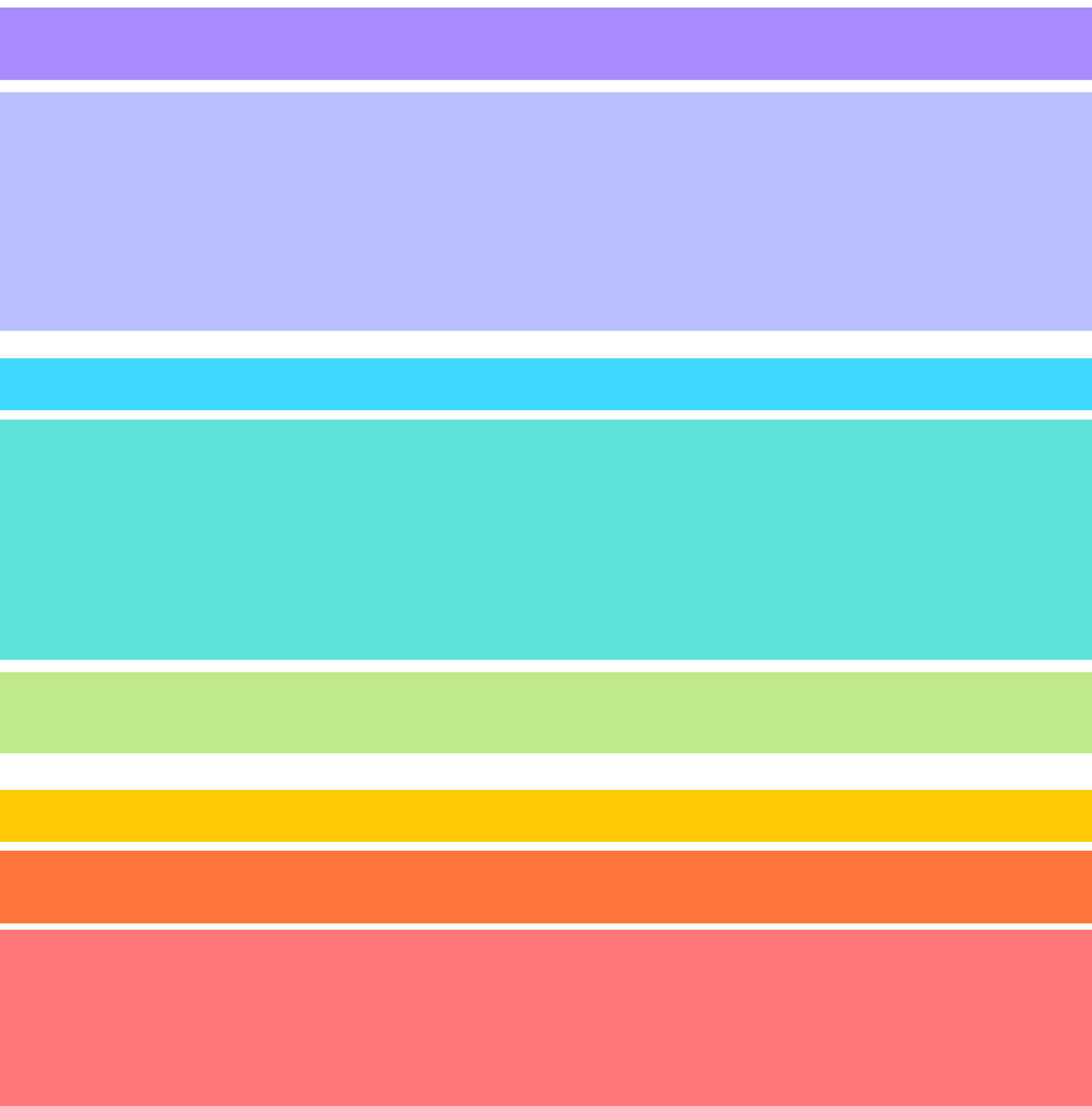 pastel rainbow color palette
