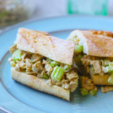 vegan chicken salad sandwich