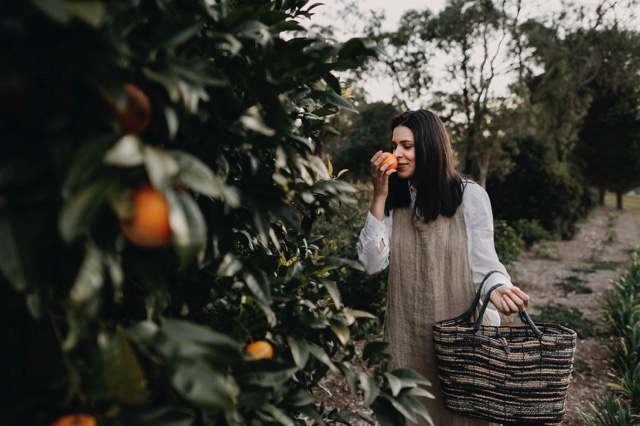 masa smelling oranges