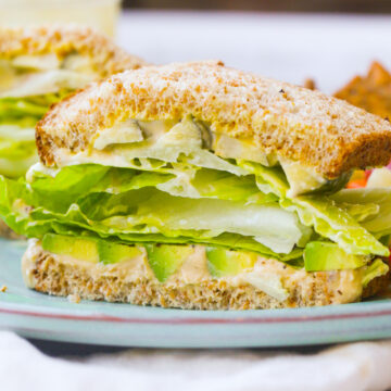 Green Crunch 'n 'Cado Sandwich