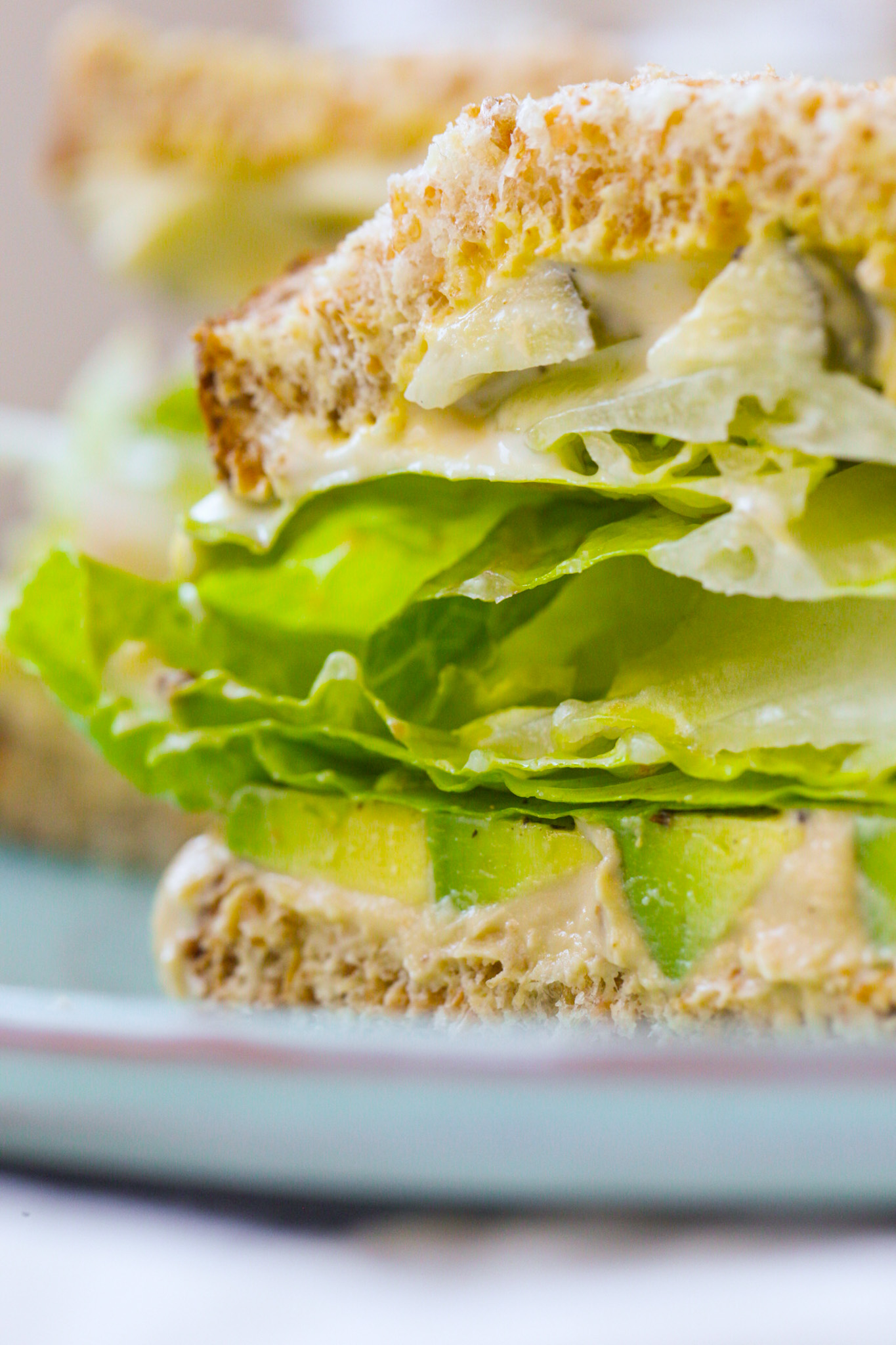 close up of Green Crunch 'n 'Cado Sandwich