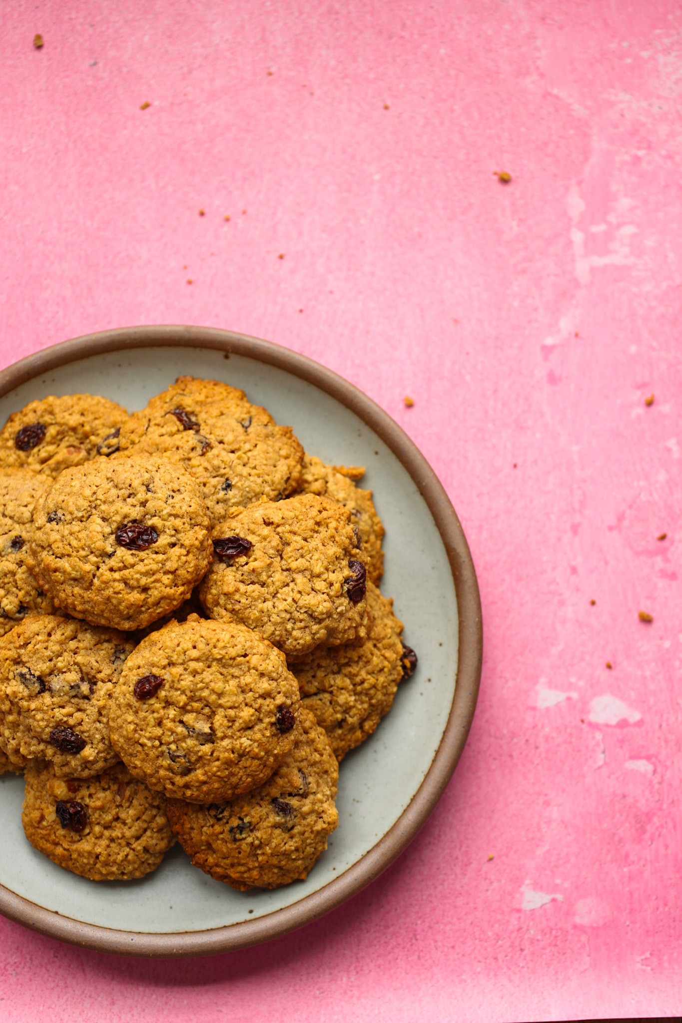 oatmeal raisin cookies on a plate