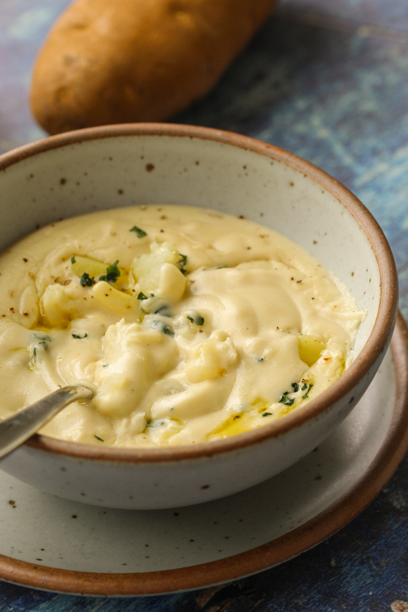 Soupe de pommes de terre crémeuse