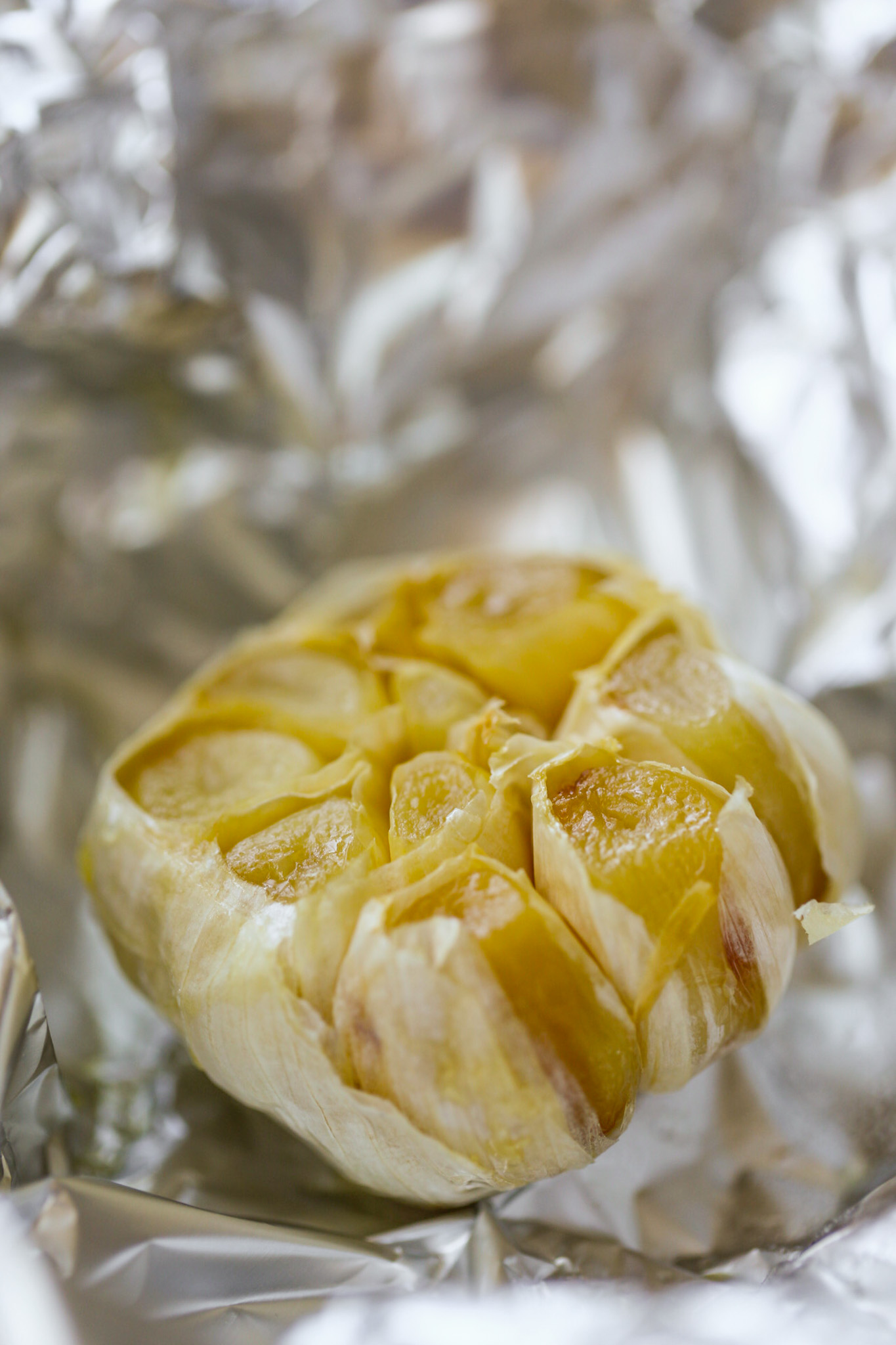 garlic roasted in a foil packet