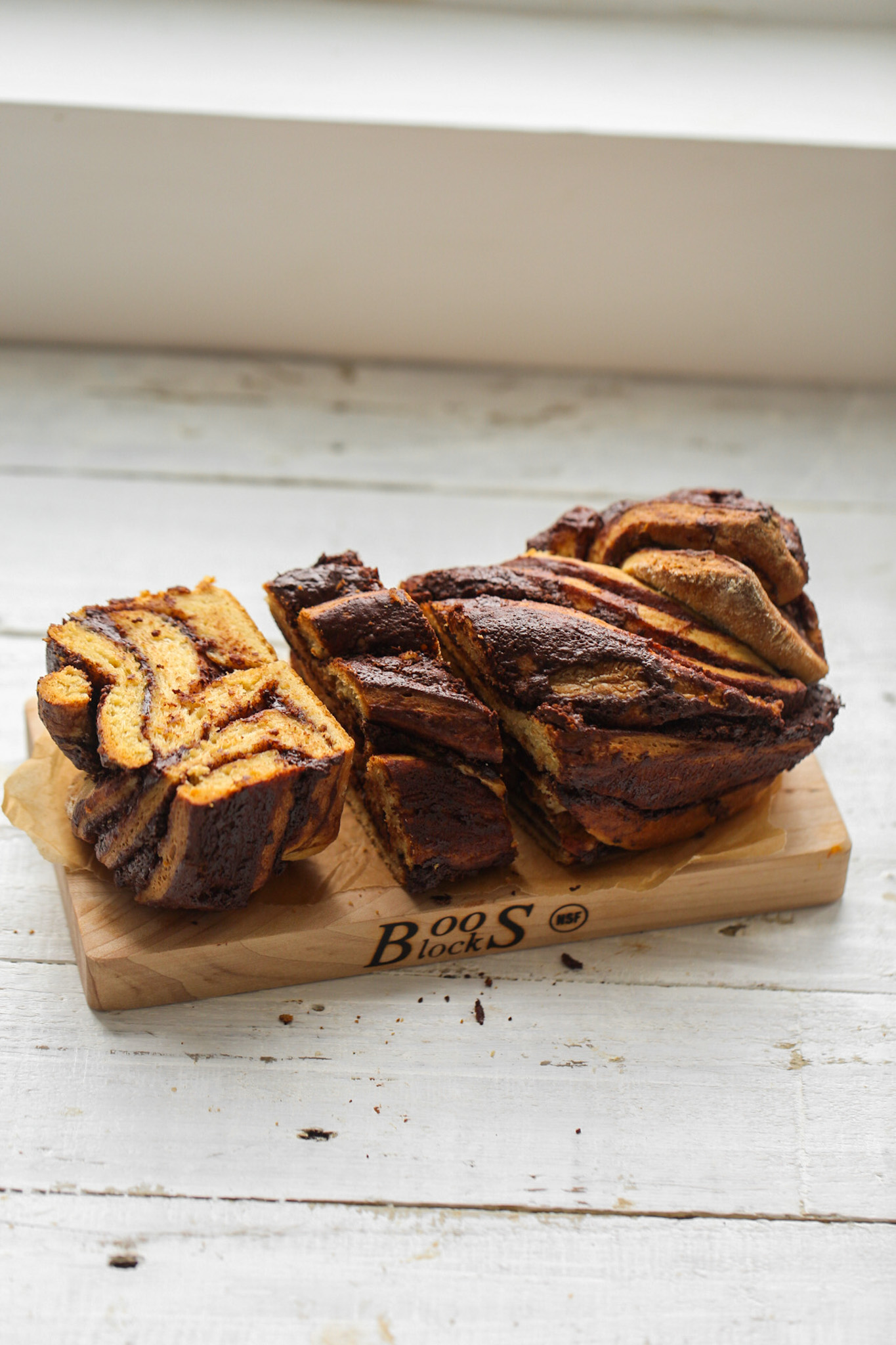 loaf of chocolate babka