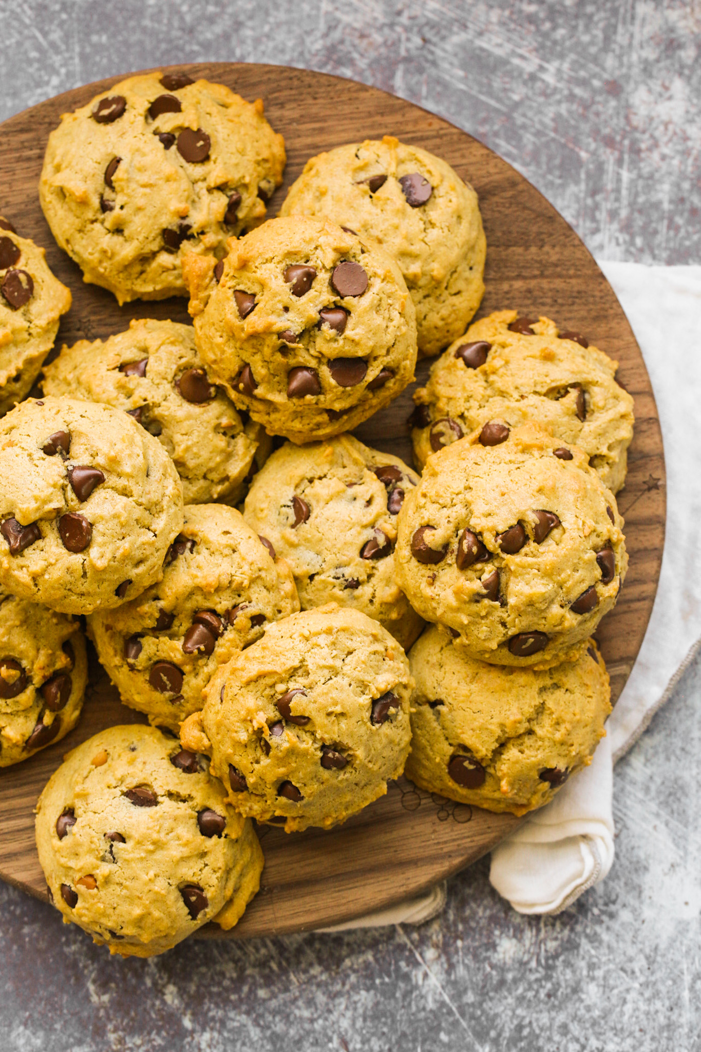 Cookies on a cutting board