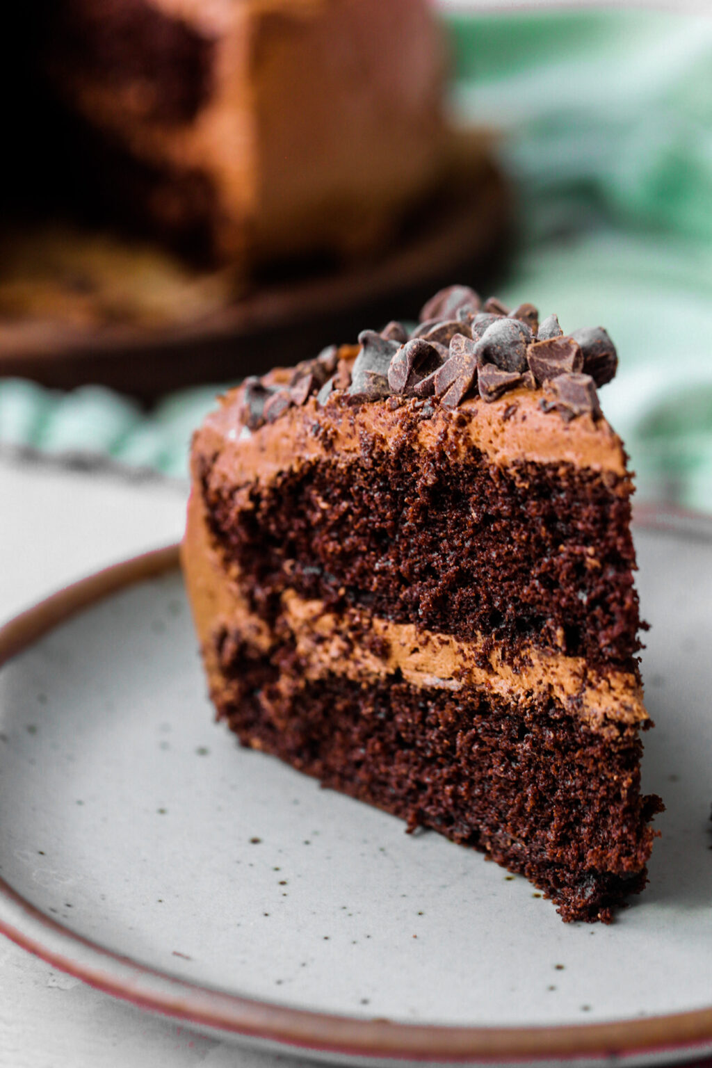 Classic Chocolate Layer Cake - Vegan Recipe - HealthyHappyLife.com