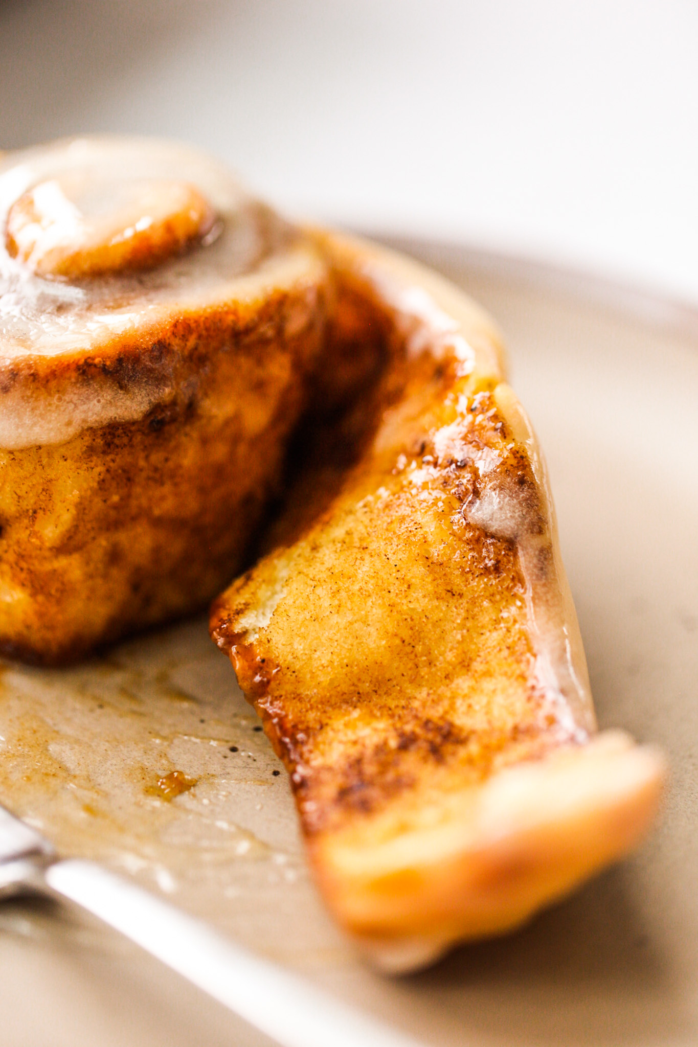 unwrapped cinnamon roll