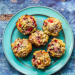 Double Berry Crumble Muffins
