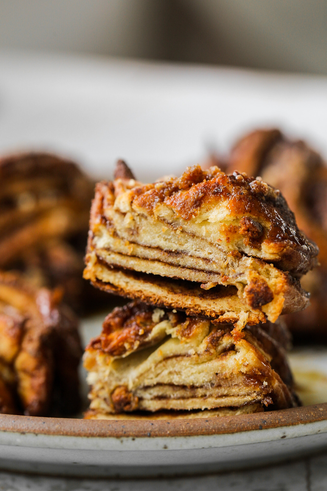 mini babka sliced