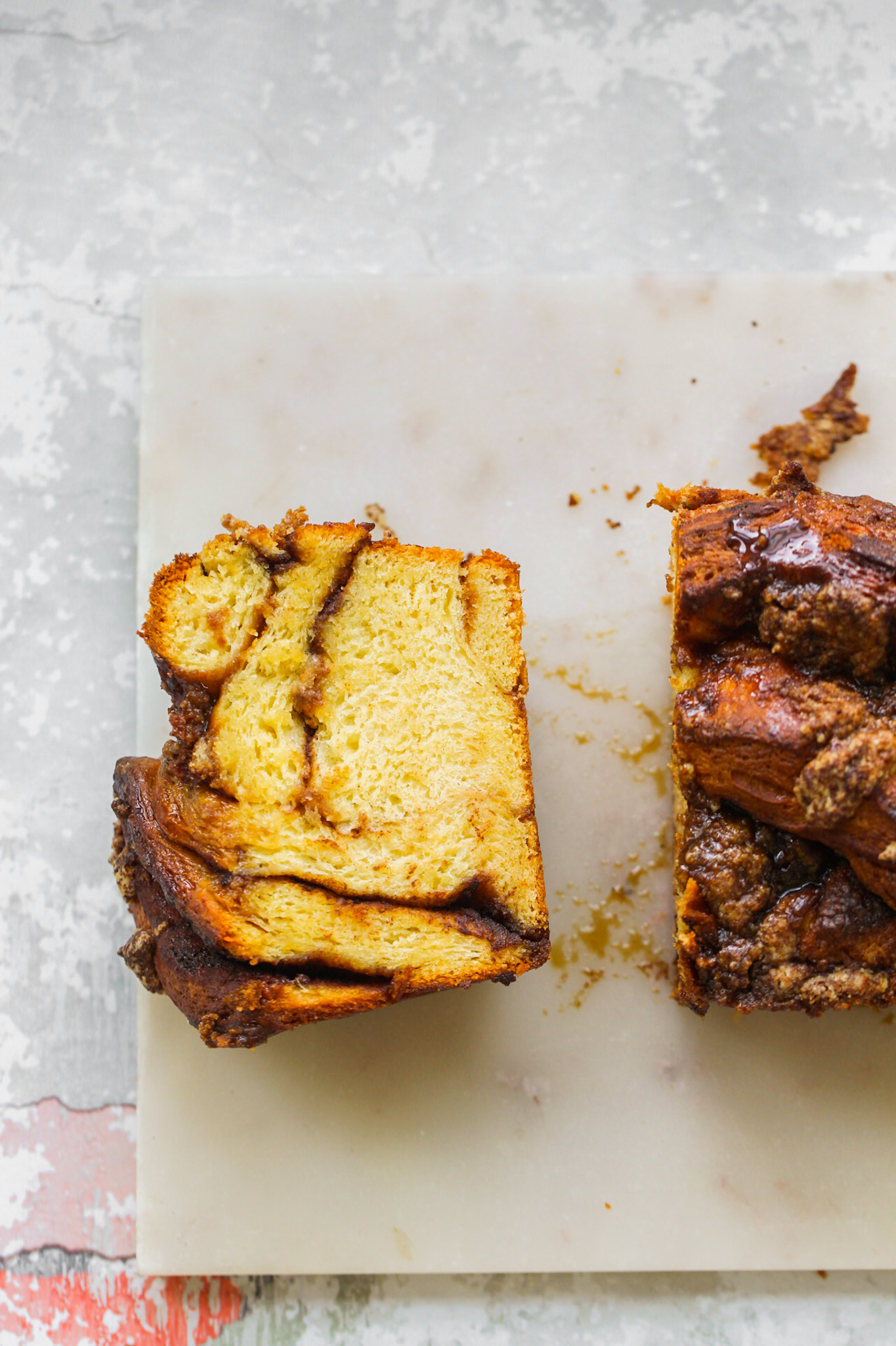 cinnamon babka sliced